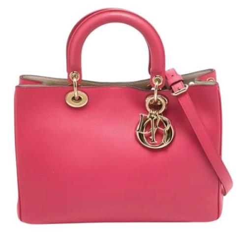 Pre-owned Leather totes Dior Vintage , Pink , Dames