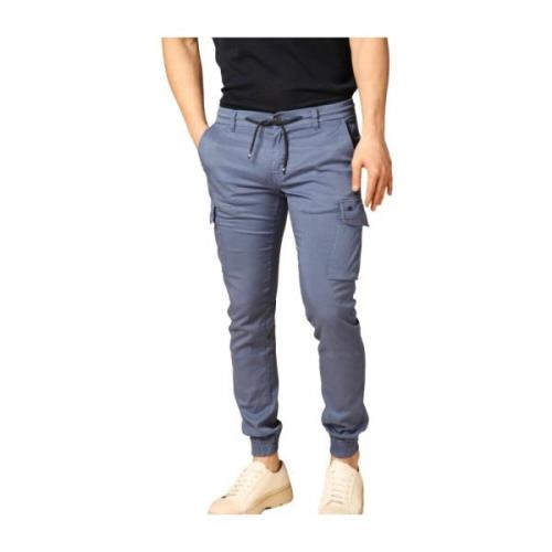 Extra Slim Cargo Jogger Broek Mason's , Blue , Heren