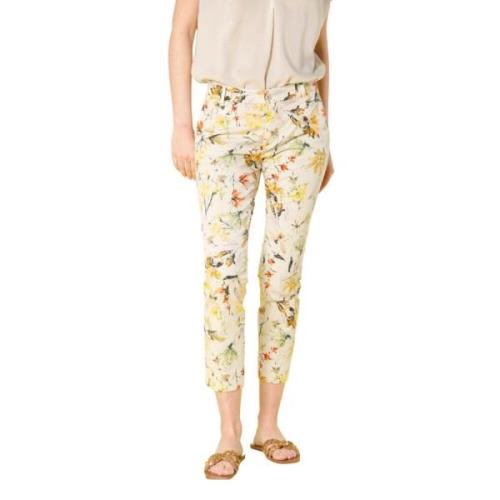 Bloemen Curvy Chino Broek Mason's , Multicolor , Dames