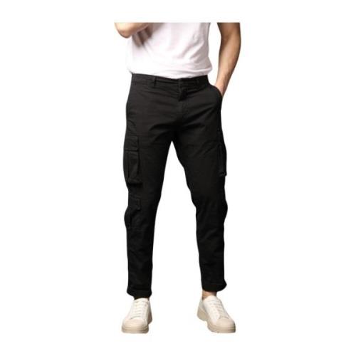 Beperkte Oplage Cargo Broek Zwart Mason's , Black , Heren