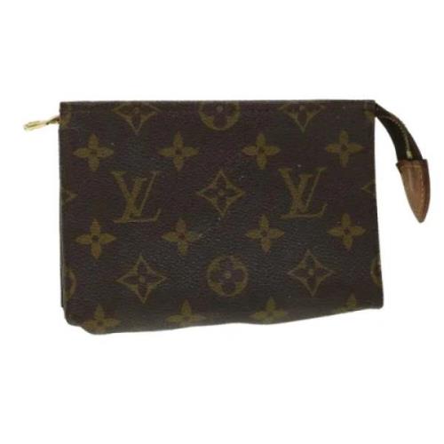 Pre-owned Canvas pouches Louis Vuitton Vintage , Brown , Dames