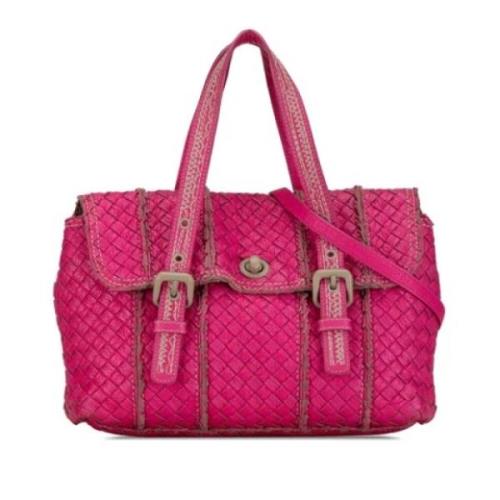 Pre-owned Leather handbags Bottega Veneta Vintage , Pink , Dames