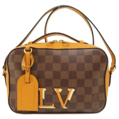 Pre-owned Canvas shoulder-bags Louis Vuitton Vintage , Brown , Dames