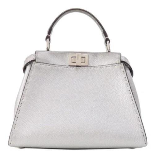 Pre-owned Fabric handbags Fendi Vintage , Gray , Dames