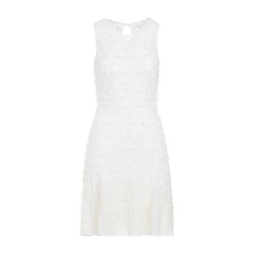 Nude Neutrals Jurk met Franjedetails Chloé , White , Dames