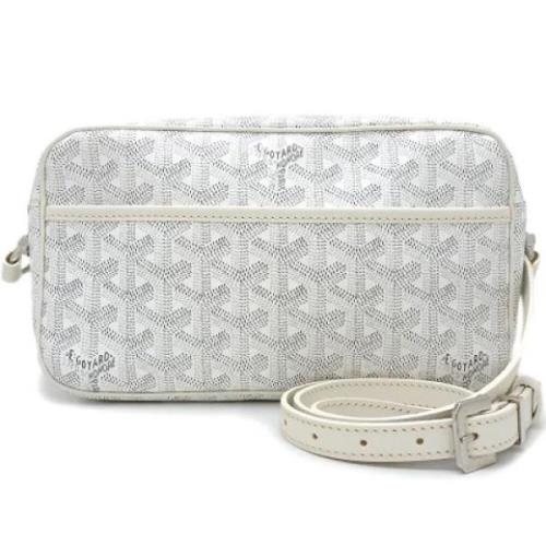 Pre-owned Canvas shoulder-bags Goyard Vintage , White , Dames