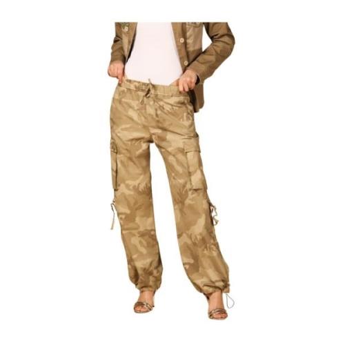 Camouflage Cargo Jogger Broek Mason's , Green , Dames