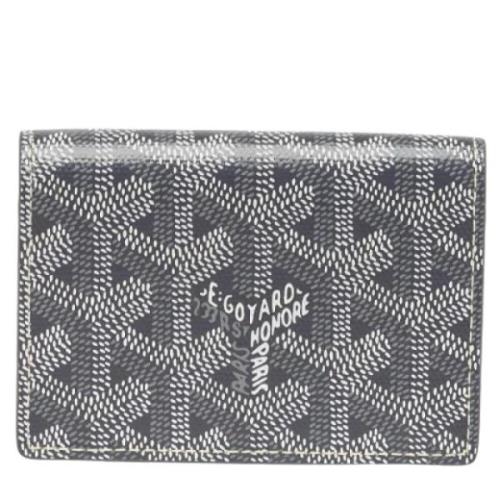 Pre-owned Leather wallets Goyard Vintage , Gray , Dames