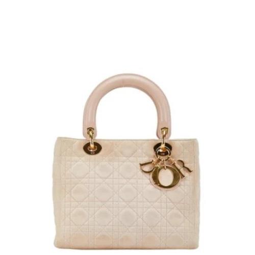 Pre-owned Fabric dior-bags Dior Vintage , Beige , Dames