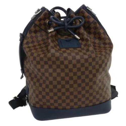 Pre-owned Canvas backpacks Louis Vuitton Vintage , Brown , Dames