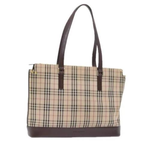 Pre-owned Canvas totes Burberry Vintage , Beige , Dames