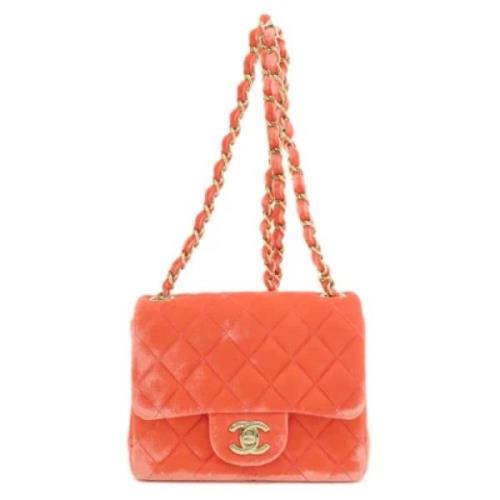 Pre-owned Fur shoulder-bags Chanel Vintage , Orange , Dames