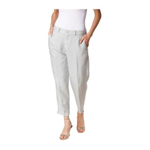 Zomer Dames Chino Jogger Broek Mason's , Blue , Dames