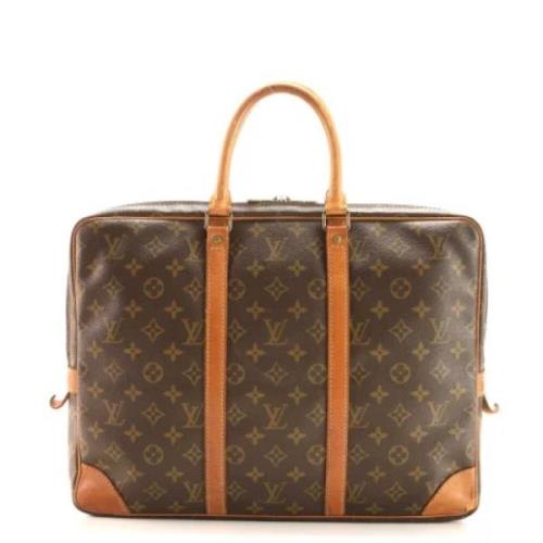 Pre-owned Canvas handbags Louis Vuitton Vintage , Brown , Heren