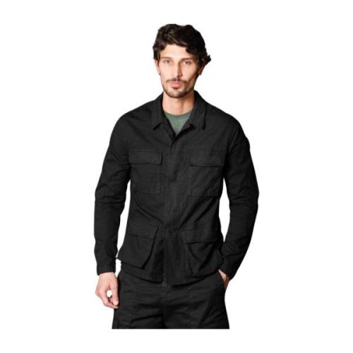 Heren Overshirt in Ripstop Limited Edition Mason's , Black , Heren