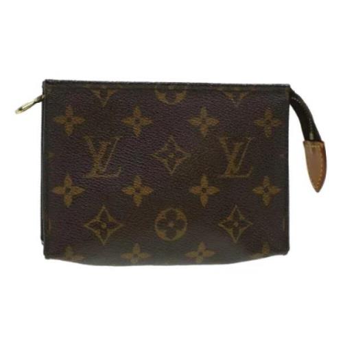 Pre-owned Canvas pouches Louis Vuitton Vintage , Brown , Dames