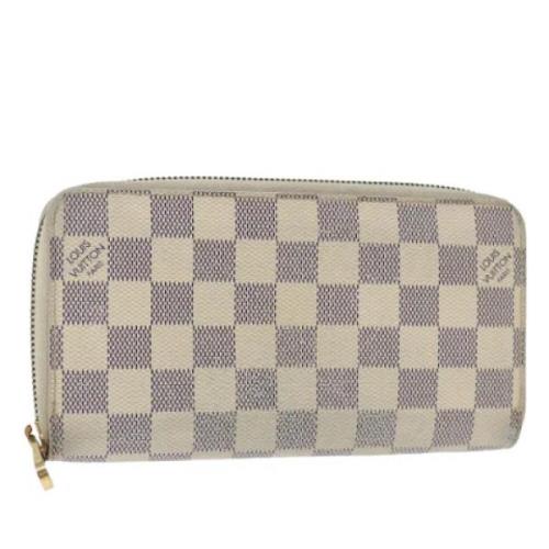 Pre-owned Canvas wallets Louis Vuitton Vintage , White , Dames