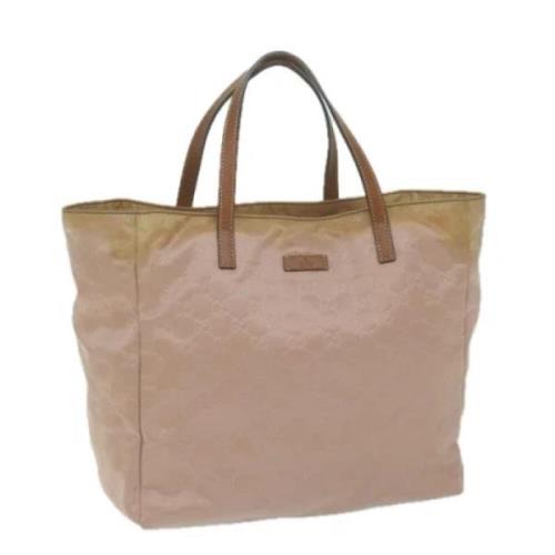 Pre-owned Canvas totes Gucci Vintage , Pink , Dames