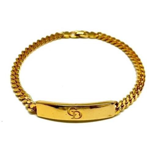 Pre-owned Metal dior-jewelry Dior Vintage , Yellow , Unisex