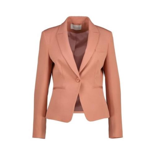 Donker Perzik Blazer Jas Amélie & Amélie , Orange , Dames