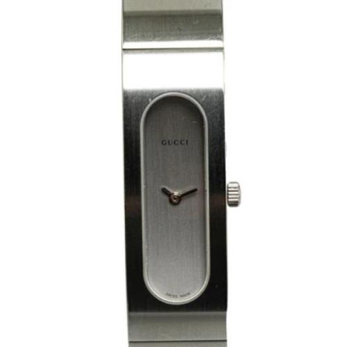 Pre-owned Stainless Steel watches Gucci Vintage , Gray , Dames