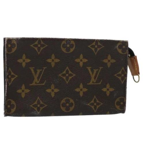 Pre-owned Canvas pouches Louis Vuitton Vintage , Brown , Dames