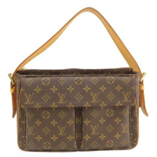 Pre-owned Fabric louis-vuitton-bags Louis Vuitton Vintage , Brown , Da...