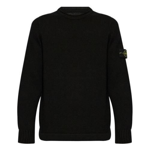 Stijlvolle Maglia Sweater Stone Island , Black , Heren