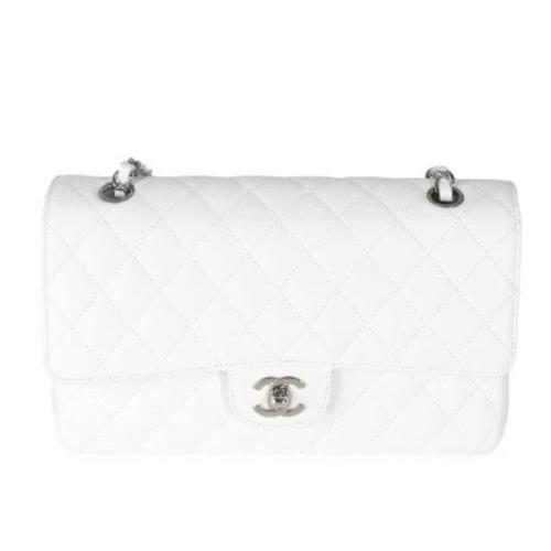 Pre-owned Leather chanel-bags Chanel Vintage , White , Dames