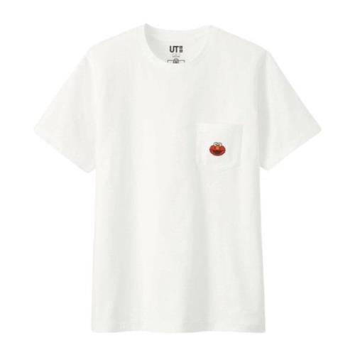 Sesame Street Elmo Pocket Tee Kaws , White , Heren