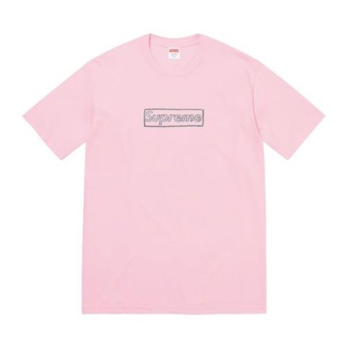 Limited Edition Krijt Box Logo Tee Kaws , Pink , Heren