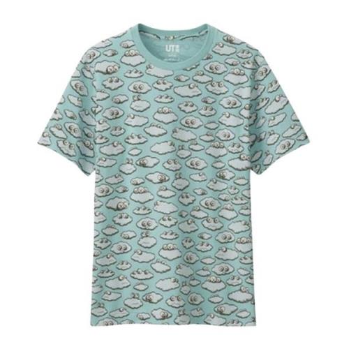 Wolken Allover Limited Edition Tee Kaws , Blue , Heren