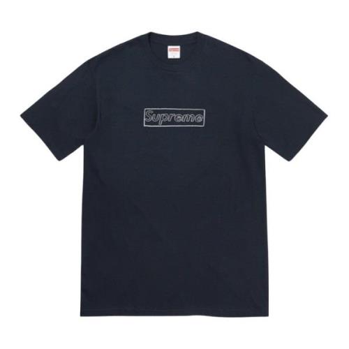 Limited Edition Krijt Box Logo Tee Kaws , Blue , Heren