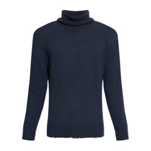 Wollen Turtleneck Dsquared2 , Blue , Heren