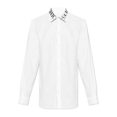 Katoenen overhemd Moschino , White , Heren