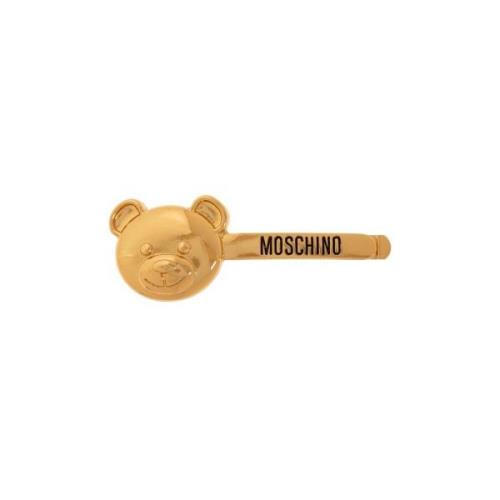 Metalen haarklem Moschino , Yellow , Dames