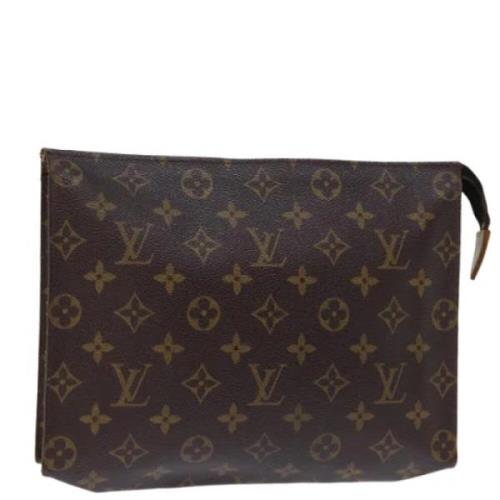 Pre-owned Canvas pouches Louis Vuitton Vintage , Brown , Dames