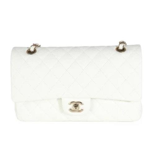 Pre-owned Leather chanel-bags Chanel Vintage , White , Dames