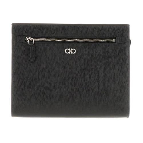 Borse Clutch Tas Salvatore Ferragamo , Black , Heren