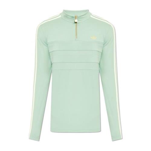 Sweatshirt met ritssluiting en opstaande kraag Adidas Originals , Gree...