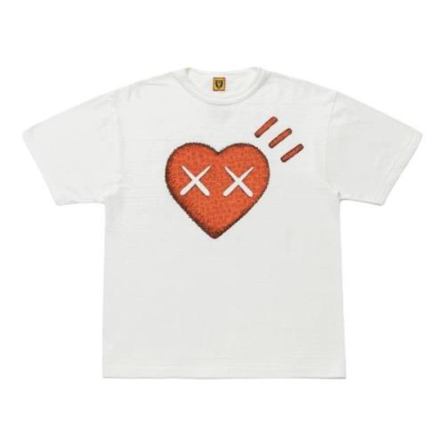 Beperkte oplage witte tee met handtekeningprint Kaws , White , Heren