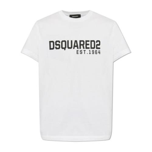 T-shirt met print Dsquared2 , White , Heren