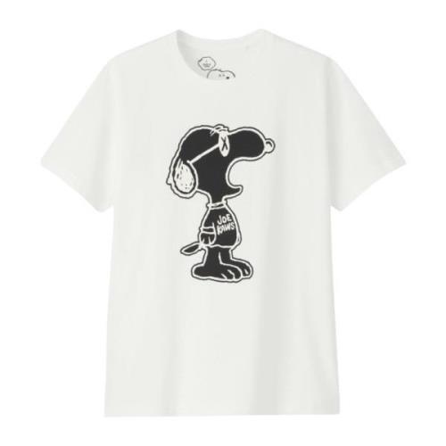 Limited Edition Peanuts Yawn Outline Tee Kaws , White , Heren