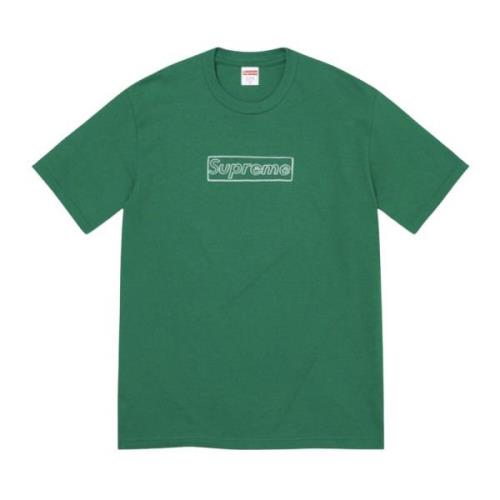 Limited Edition Krijt Box Logo Tee Kaws , Green , Heren