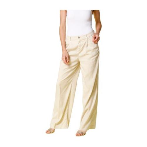 Dames Chino Broek Rechte Pasvorm Mason's , Yellow , Dames