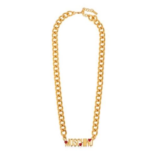 Messing Ketting Moschino , Yellow , Dames