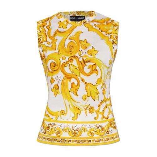 Zijden top Dolce & Gabbana , Multicolor , Dames