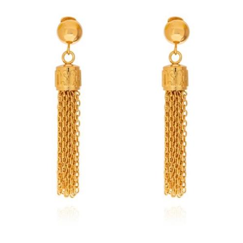 Hangende Clips Moschino , Yellow , Dames