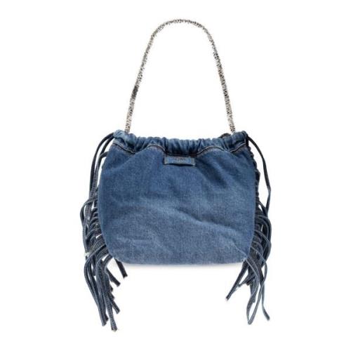 Denim bucket tas Moschino , Blue , Dames