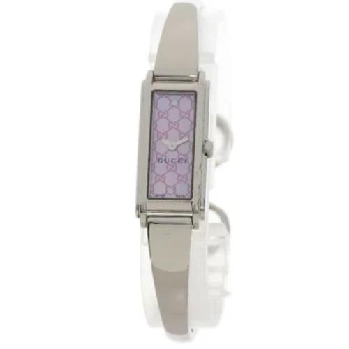 Pre-owned Stainless Steel watches Gucci Vintage , Purple , Dames